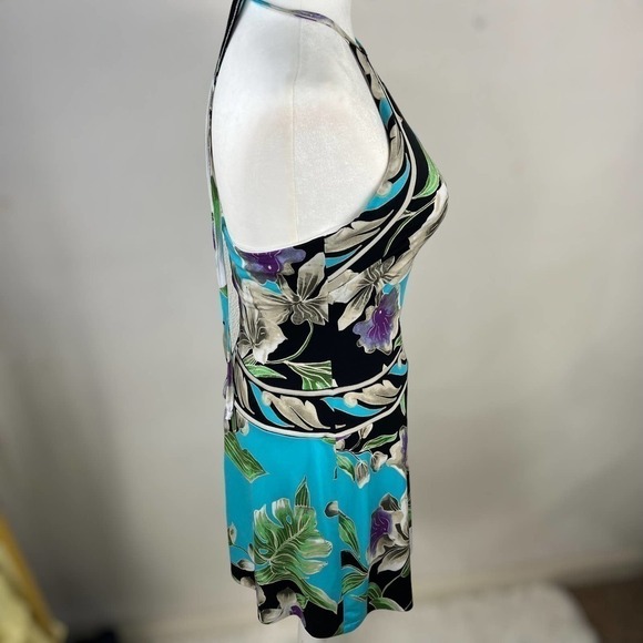 Cache Y2K Floral Halter Dress Lightweight Stretch Size Small - Picture 8 of 16